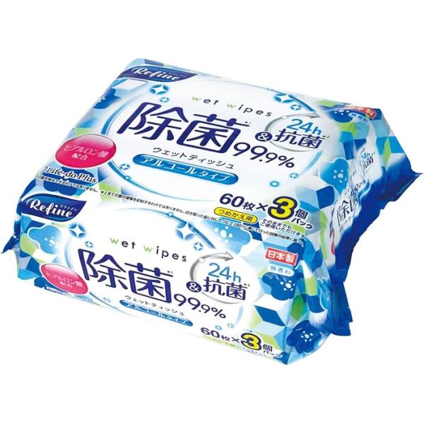 Life-do RFアルコールウェットティッシュ60枚3P