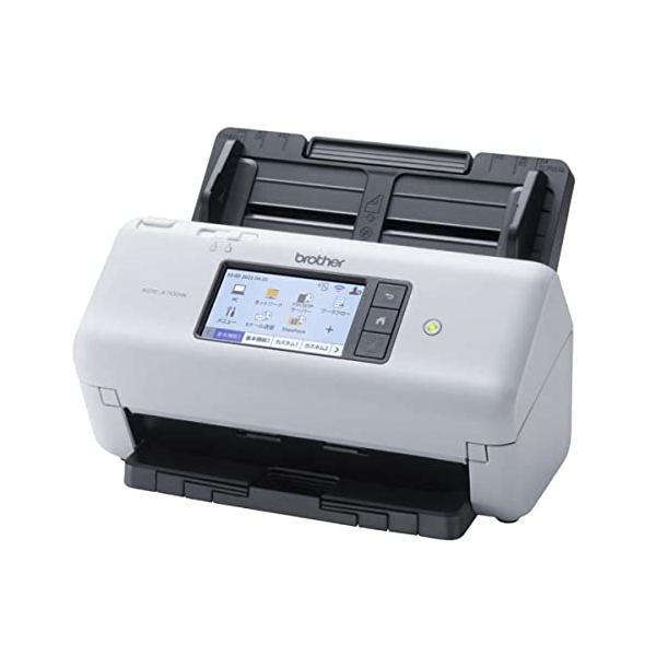 ブラザー ADS-4700W 工業 ドキュメントスキャナー (有線・無線LAN対応/40ppm/タッチパネル/ADF80枚) ホワイト タッチパネル