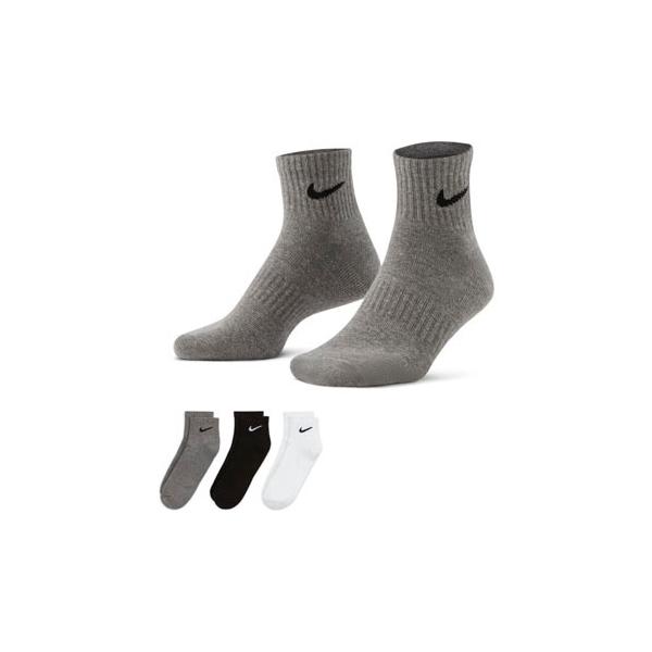 Nike �\�b�N�X �~�b�h�N���[�\�b�N�X  �i�C�L Everyday Cushion Quater Socks 3PK