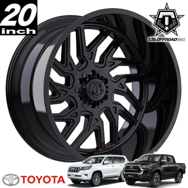 TIS OFFROAD 544GB グロスブラック 20インチアルミホイール 20x10