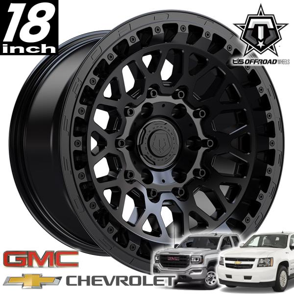 TIS OFFROAD 555SB サテンブラック 18インチアルミホイール 18x9 6H139