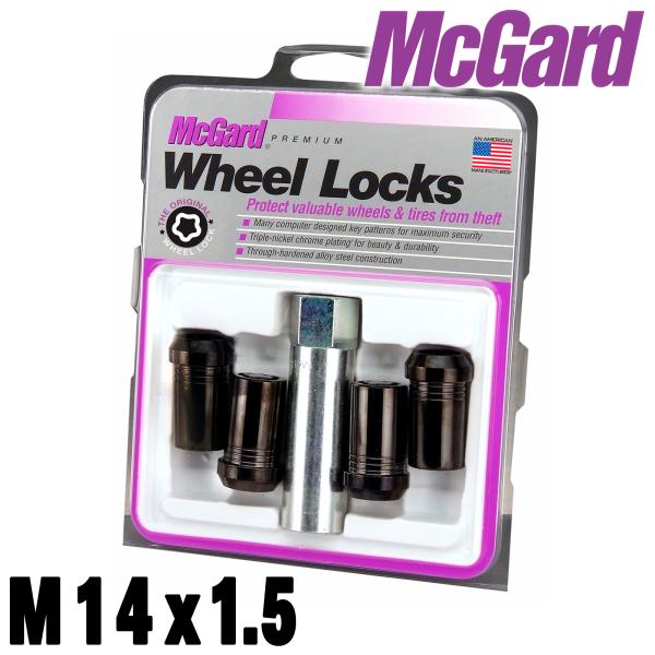 McGard (マックガード) M14x1.5 【4個セット】ブラック袋ロックナット