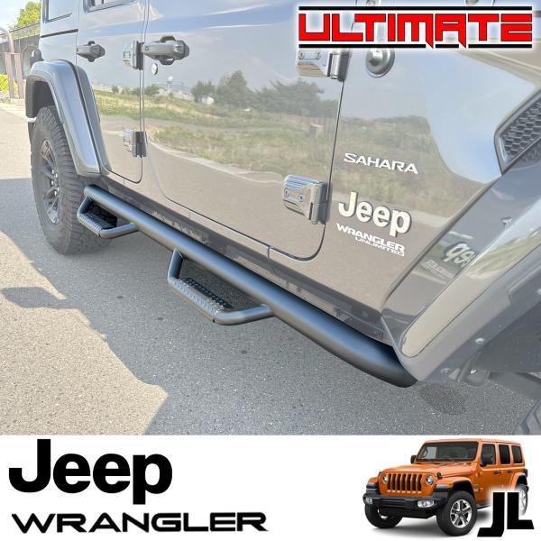 ULTIMATE製 ブラックサイドステップ ナーフステップ 18- JEEP JL ULTIMATE製 ブラックサイドステップ ナーフステップ 18- JEEP JL