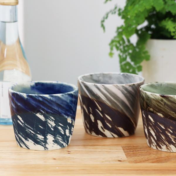 BISQUE 美濃焼 陶器 ロックカップ 白陽 ロックカップ 325ml 伸光窯 父