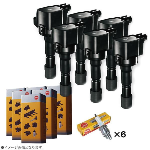 NGK スパークプラグ ＆ イグニッションコイル セット 12本セット BKR6E