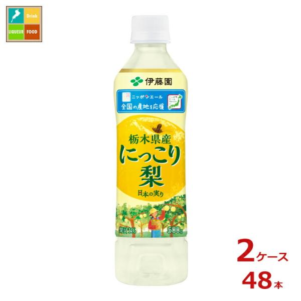 伊藤園 ニッポンエール 栃木県産 にっこり梨500ml×2ケース（全48本）送料無料 新商品 新発売