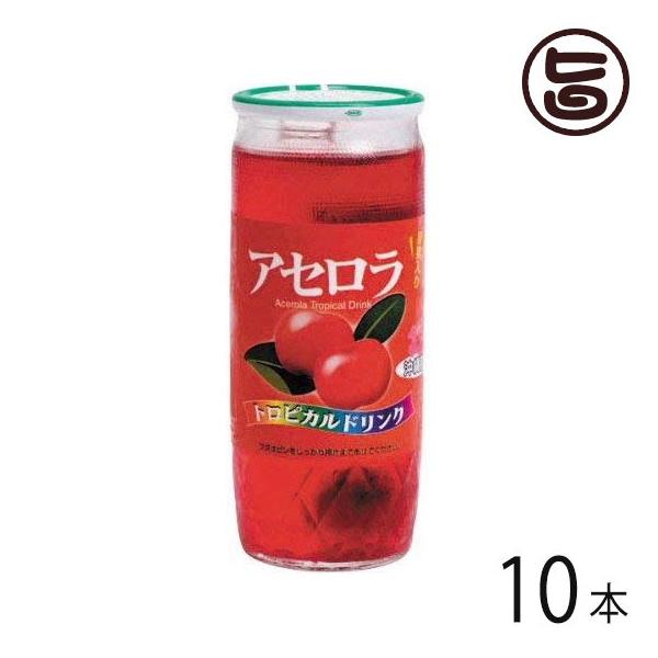 アセロラ10本♥️沖縄産抜き苗 果実入り アセロラドリンク 195ml×10本 アセローラフレッシュ 沖縄
