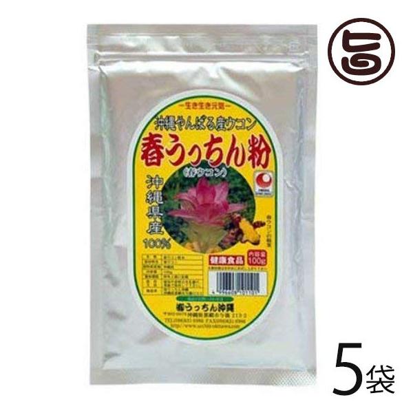 春ウコン 人気 春うっちん粉 アルミ袋入 ウコン 0g 5袋 うっちん沖縄 沖縄 土産 サプリメント 人気 鬱金 粉末 高品質なウコンを使用 クルクミン 送料無料 Ucon Uohuk 00 Nm 005 旨いもんハンター