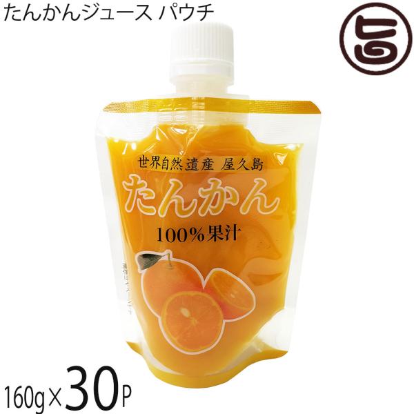 たんかんジュース パウチ 160g×30P 屋久島ふれあい食品 鹿児島県