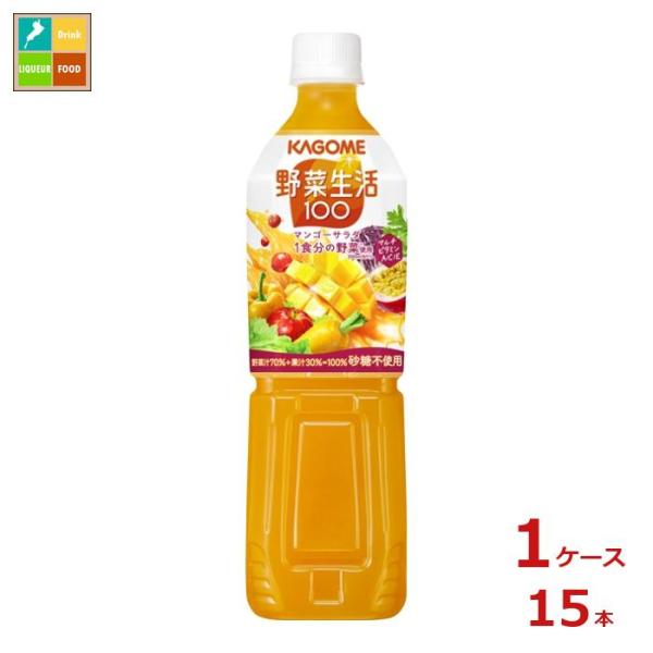 他サイト： カゴメ 野菜生活100 マンゴーサラダ720ml×1ケース（全15本）送料無料 スマプレ  爆買【to】の商品画像
