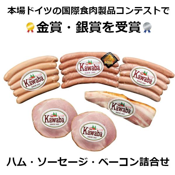 川場村ハム・ソーセージ・ベーコン詰合せ 金賞銀賞セット ミート工房かわば 群馬県産 送料無料 贈答品 お取り寄せ