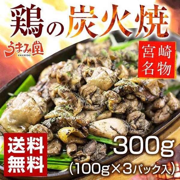 鶏の炭火焼 塩こしょう味 100g×3パック セット メール便 送料無料 1000円 セール レトルト 鶏 肉 九州産 旨さに 訳あり 食品 非常食 珍味