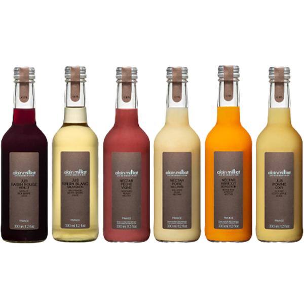 アラン・ミリア(alain milliat) ジュース・ネクター(各330ml)6種セット(ご自宅用)