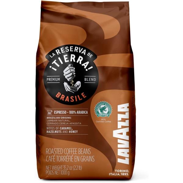ラバッツァ(LAVAZZA) ティエラ エスプレッソ ブラジル 100% アラビカ(豆)1kg 【賞味期限2027年5月30日】※常温便のみ