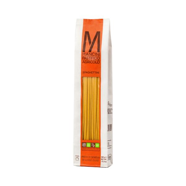 パスタマンチーニ  スパゲッティーニ (太さ約1.8mm) 500g【賞味期限6ヶ月以上】※ご自宅用