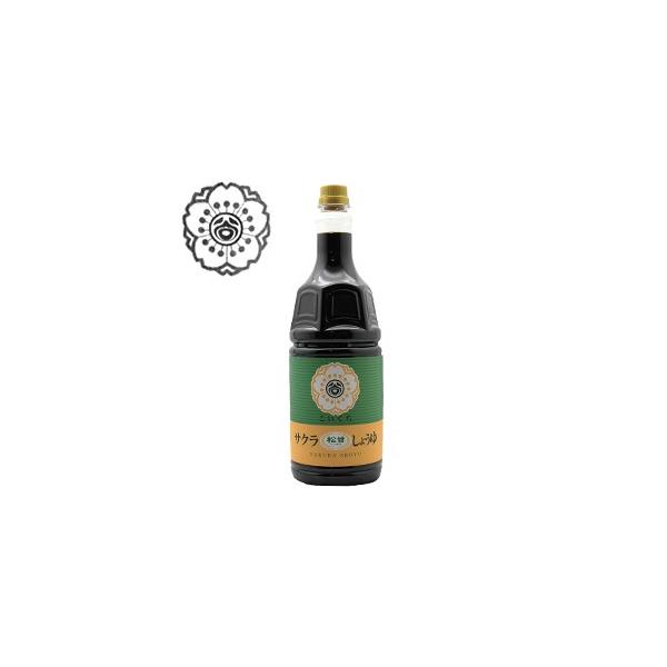 【6本(1ケース)】谷川醸造 サクラしょうゆ 松甘口(こいくち)1800ml※冷蔵便NG