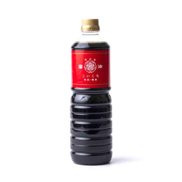 【12本(1ケース)】谷川醸造 サクラしょうゆ 鶴(こいくち)1000ml※冷蔵便NG