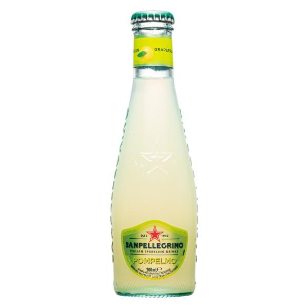 サンペレグリノ フルーツベバレッジ  ポンペルモ(グレープフルーツ)200ml ■■■4本■■■ 【賞味期限3ヶ月以上】