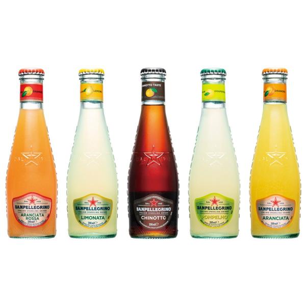 サンペレグリノ  フルーツベバレッジ  200ml  4本入 5種類から6パック/24本<br>※ご自宅用 ■同梱不可■ 【賞味期限3ヶ月以上】※栓抜きが必要です