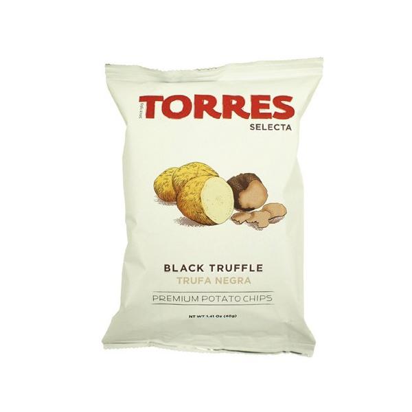 【20袋(1ケース)】トーレス  黒トリュフポテトチップス 40g ※賞味期限60日以上※常温便配送
