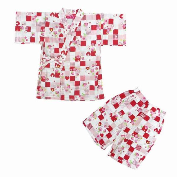 甚平 じんべい 女の子 キッズ いちご柄 じんべえ 上下セット 綿100 ピンク 100 110 1 130 送料無料 Buyee Buyee Japanese Proxy Service Buy From Japan Bot Online