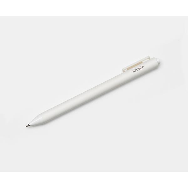 HEDERA ヘデラ ゲルインクボールペン ホワイト（インク色：ブラウン