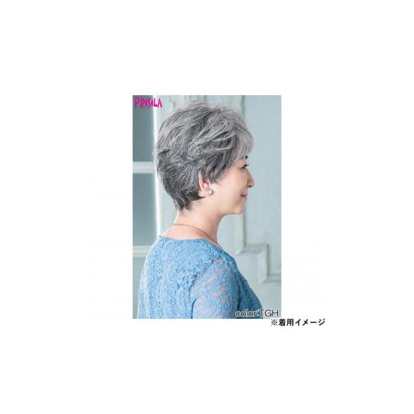 プリシラ 帽子ウィッグリラックス ミックスカールショート 耐熱