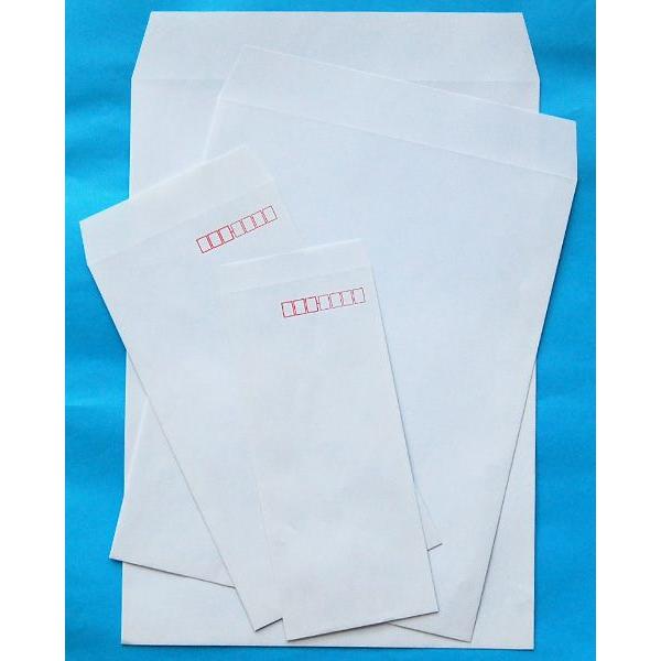 封筒 角7 白 特白 ホワイト 白封筒 サイズ142×205mm B6 厚さ80g m2 センター貼 郵便番号枠なし 500枚