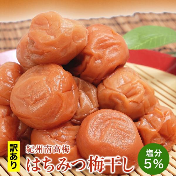 梅干し 訳あり はちみつ梅干し 塩分5% 400g うめぼし 紀州南高梅 減塩 はちみつ漬け 送料無料 一部地域 対象外 梅一幸