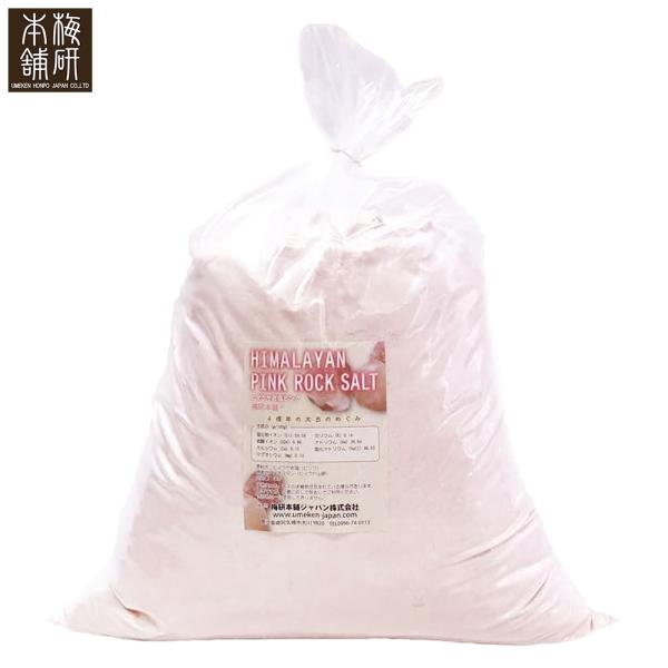 岩塩 食用 ヒマラヤ岩塩 ピンク パウダー 10kg ピンクソルト HACCP管理 熱中症対策 健康とリラクゼーションの専門店 梅研本舗 UMEKEN HONPO