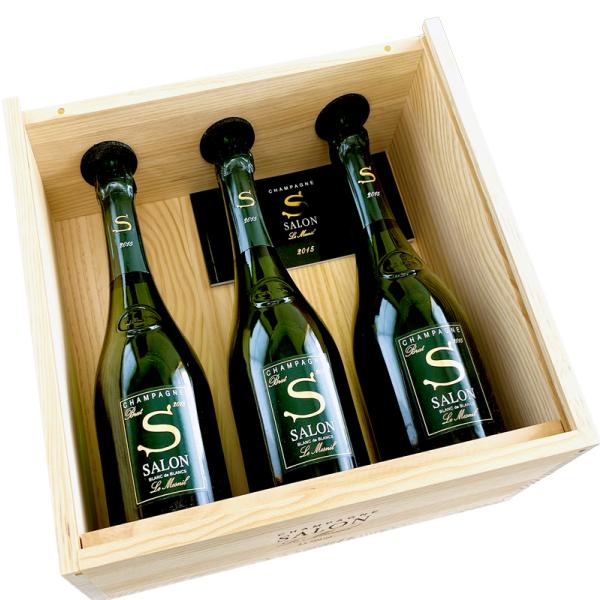 Salon シャンパン 2015 サロン・ブラン・ド・ブラン サロン (SALON) [2015]750ml オリジナル木