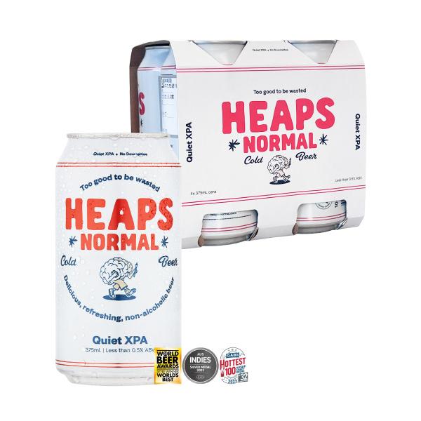 【4本セット】ヒープス・ノーマル クワイエット XPA 375ml (ノンアルコールビール)