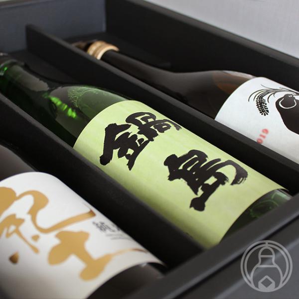 鍋島 特撰地酒 飲み比べギフトセット 鍋島×紀土×稲造 720ml×3種 黒