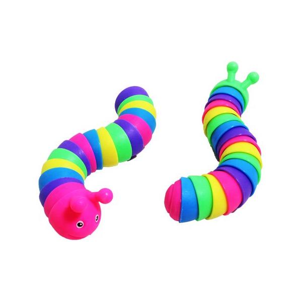 くねくねイモムシ（レインボー）2個 : 海猫屋 Yahoo!店 - 通販 - Yahoo