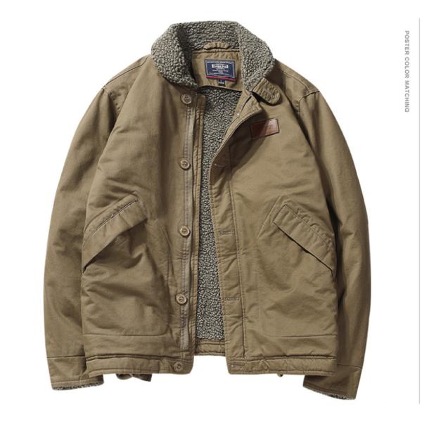爆買 ミリタリージャケット メンズ N-1 デッキジャケット 裏ボア 防寒