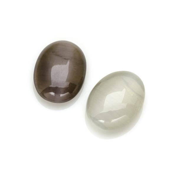 シリマナイトキャッツアイ 宝石 ルース 2石セット : umu - 通販