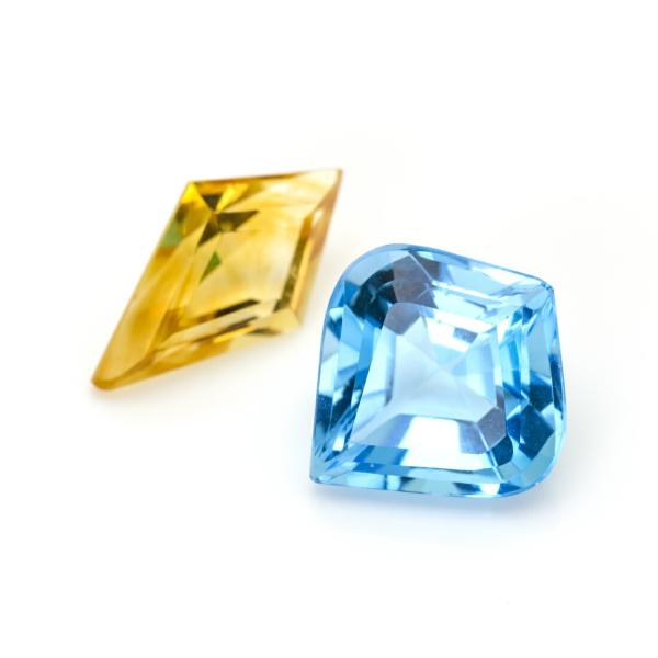 501/14kgf宝石質クリスタル×ブルートパーズ×シトリンのチャーム 501/14kgf宝石質クリスタル×ブルートパーズ×シトリンのチャーム