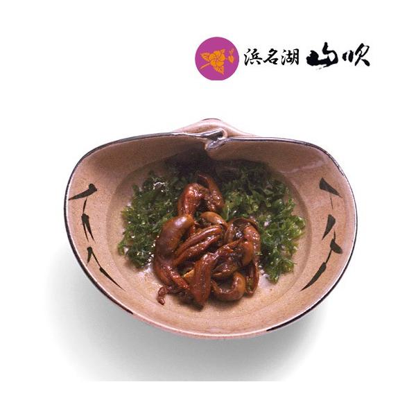 一匹に一つしかない貴重なうなぎ肝(きも)を、職人が丁寧にとり、山吹秘伝のたれで柔らかく炊き上げました。煮込んであるので苦味がなくお子様でも召し上がれりになれます。おかずにはもちろん、お酒のおつまみにも喜ばれる逸品です。うなぎ 鰻の肝 きも煮...