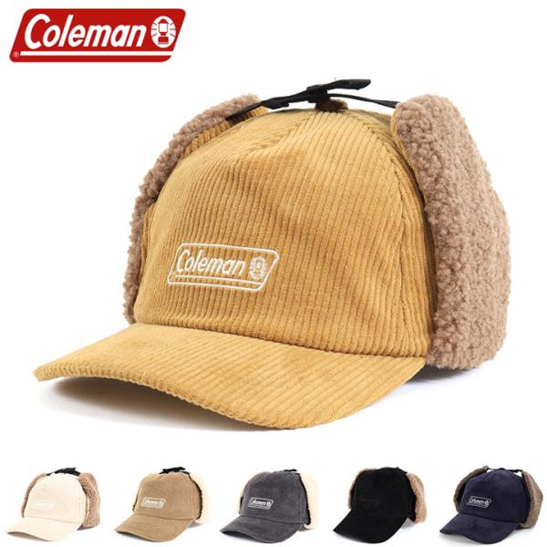 Coleman コールマン キャップ ハット メンズ レディース キッズ 帽子 キャンプ アウトドア フェス ハイキング 防寒 アビエイター イヤーウォーマー 秋 冬