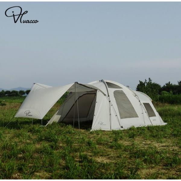 VIVACCO ホワイト 2ルームテントキャンプテント (新品) under-sky_rome