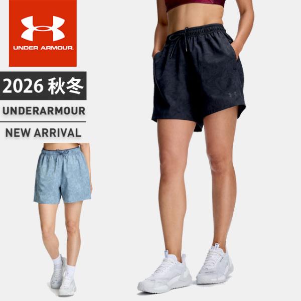 ☆ネコポス アンダーアーマー レディース ショートパンツ ハーフパンツ UA バニッシュ ノベルティ ショーツ ストーム はっ水 軽量 ストレッチ 6016928 あすつく