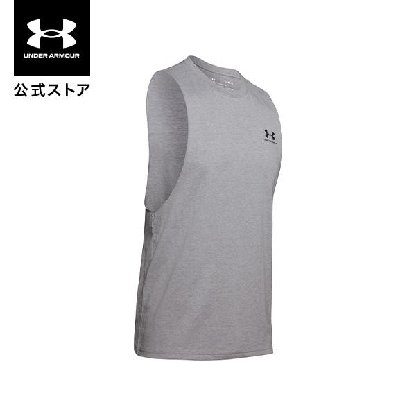【30％OFF】公式 アンダーアーマー UNDER ARMOUR メンズ トレーニング タンクトップ UA レフトチェスト カットオフ タンク ノースリーブ シャツ1329286