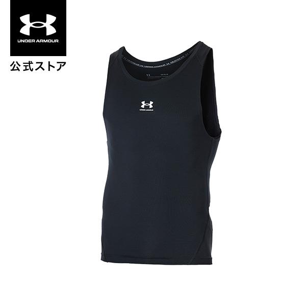 公式 アンダーアーマー UNDER ARMOUR メンズ バスケットボール ベースレイヤー UA ヒートギア コンプレッション スリーブレス タンク  バスケ アンダーシャツ