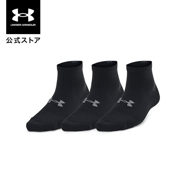 【30％OFF】公式 アンダーアーマー UNDER ARMOUR UA エッセンシャル クオーター ソックス (3足セット) (トレーニング／KIDS) 1382952 靴下 メンズ ウィメンズ