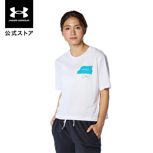 【30％OFF】公式 アンダーアーマー UNDER ARMOUR UA コットン クロップ ショートスリーブ (トレーニング／WOMEN) 1384714 Tシャツ ウィメンズ レディース