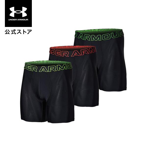 公式 アンダーアーマー UNDER ARMOUR メンズ UAパフォーマンステック メッシュ 6インチ アンダーウェア （3枚セット） ボクサーパンツ 5500 マラソン 1387420