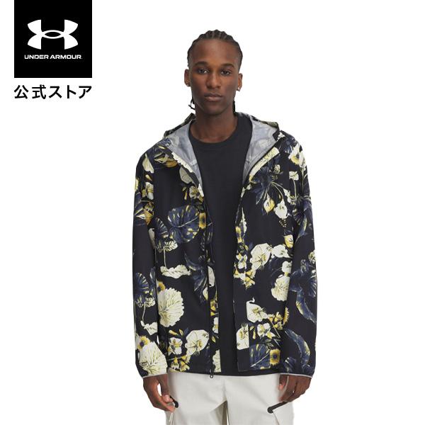 公式 アンダーアーマー UNDER ARMOUR UA UAクラウドストライク ストレッチ プリント ジャケット（ライフスタイル／MEN） 1388910 ブラック