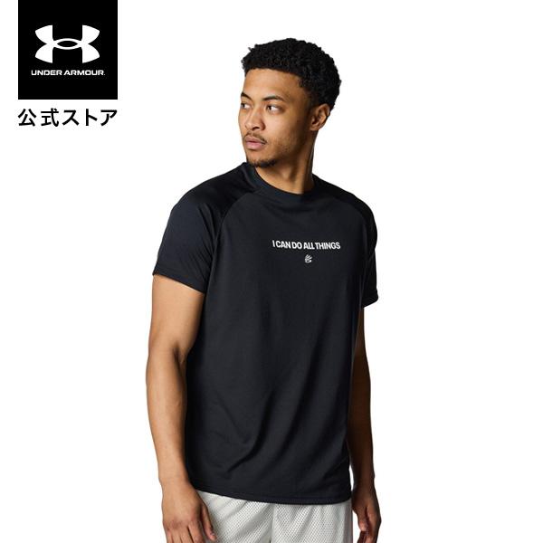 【30％OFF】公式 アンダーアーマー UNDER ARMOUR メンズ カリー テック ロゴ ショートスリーブ Tシャツ バスケットボール Tシャツ 4000 バスケ 6001284