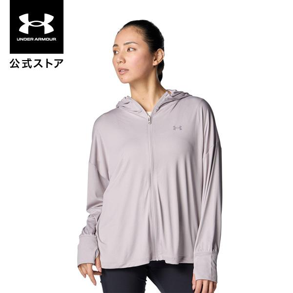 【30％OFF】公式 アンダーアーマー UNDER ARMOUR ウィメンズ UAUVプロテクション フルジップ フーディー Train 長袖 ロングスリーブ 6300 Tシャツ 6001328