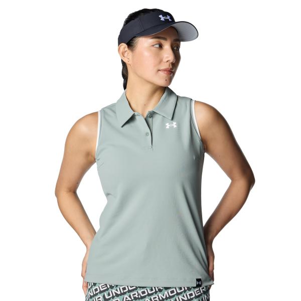 【30％OFF】公式 アンダーアーマー UNDER ARMOUR ウィメンズ UAアーマードライ スリーブレス ポロ Golf ポロシャツ 9000 6001594